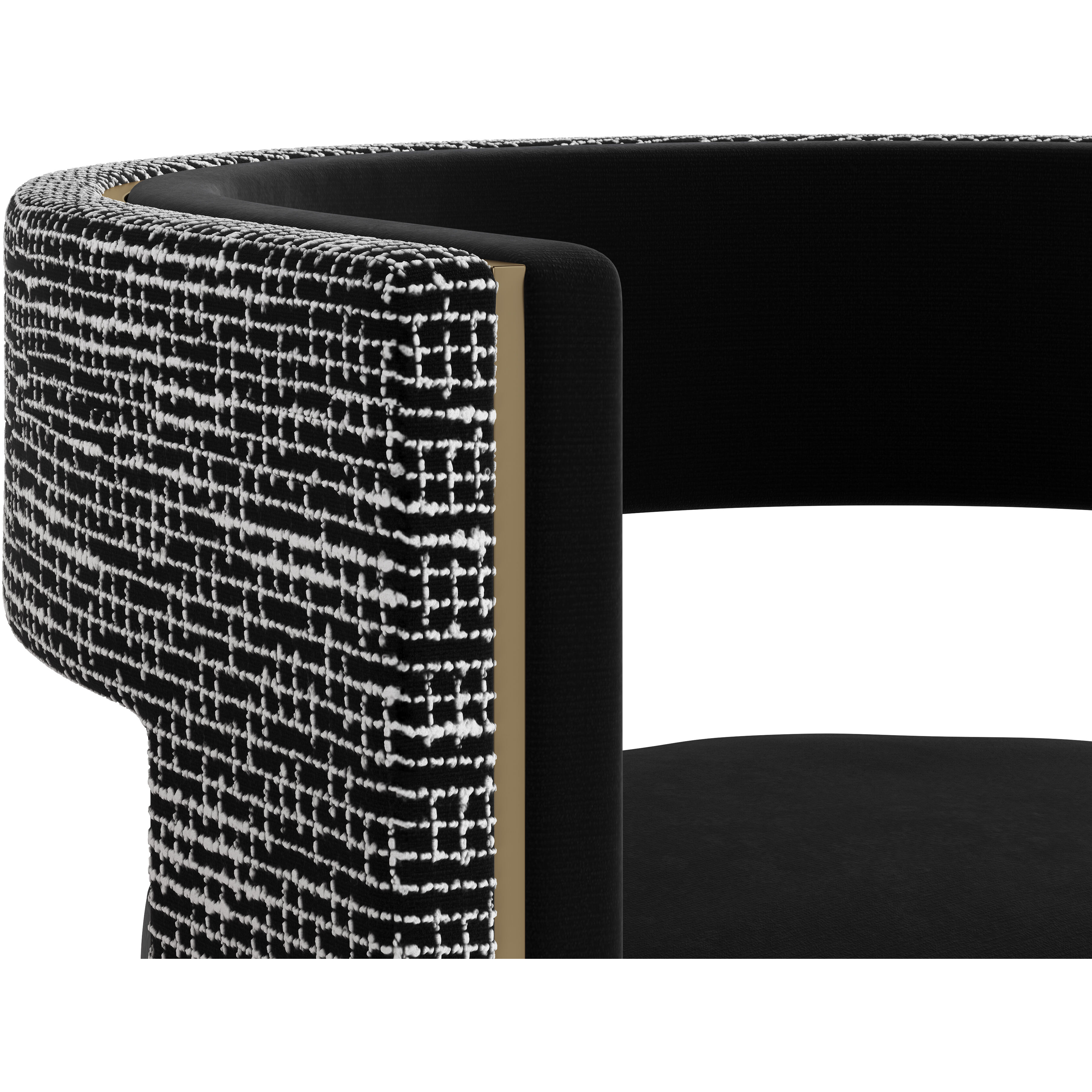 Adamina Abbington Black / Hobbes Night Dining Armchair